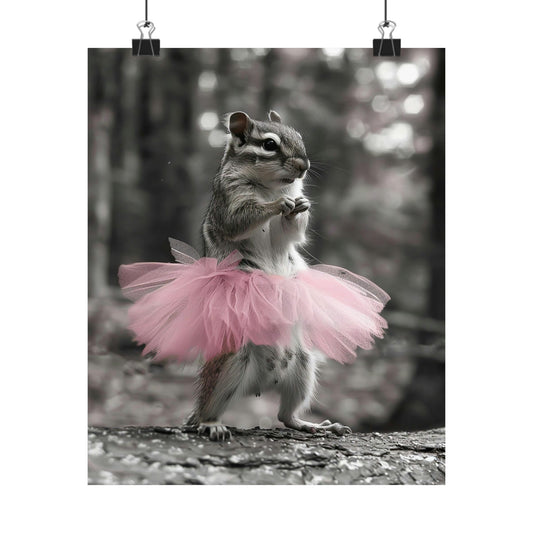 Chipmunk Tutu, Chipmunk Wall Art
