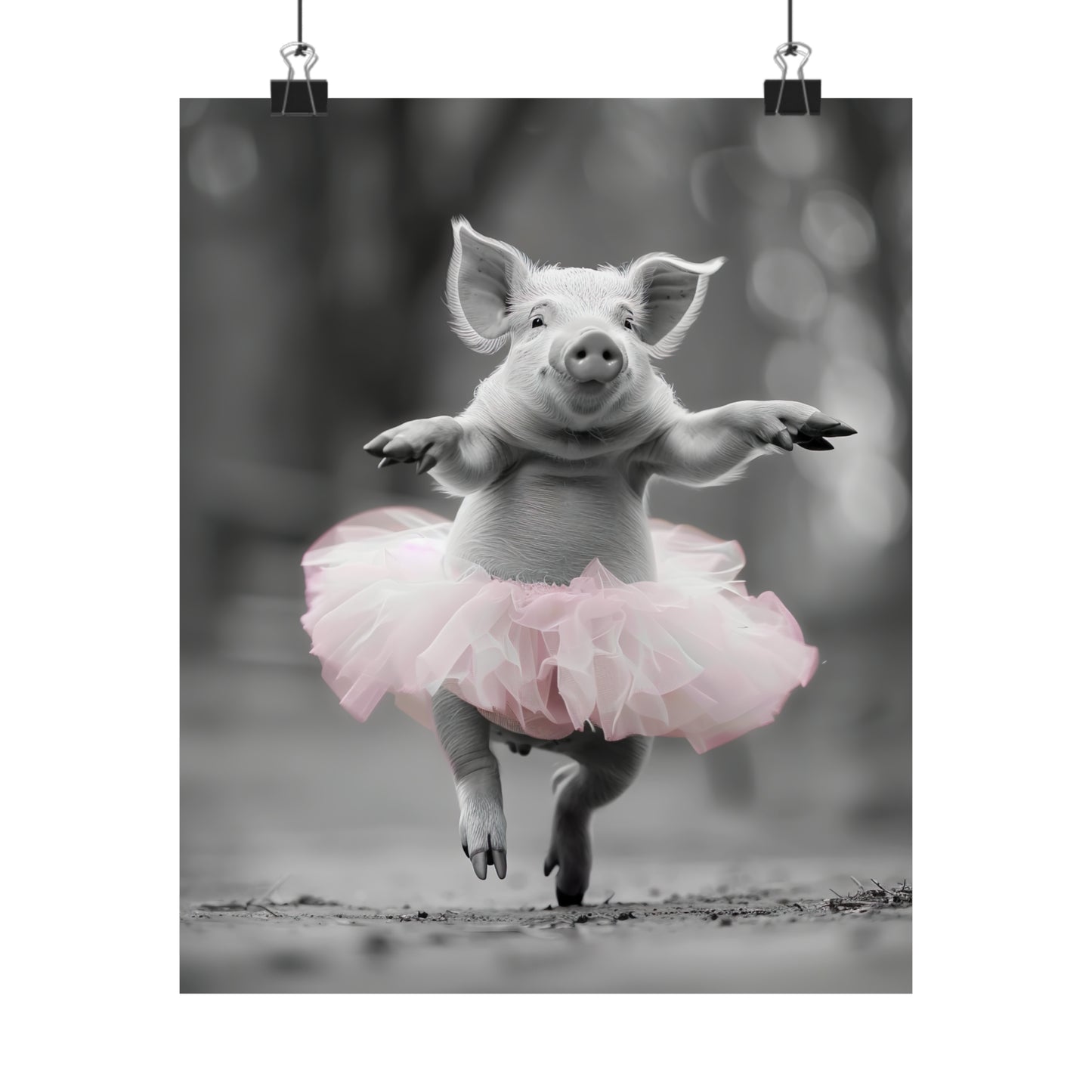 Pig Tutu, Pig Wall Art