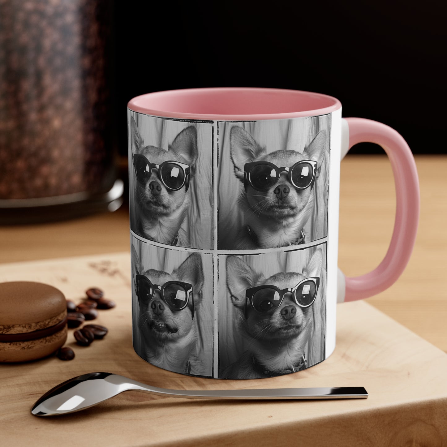 Chihuahua Photo Booth Accent Coffee Mug, 11oz