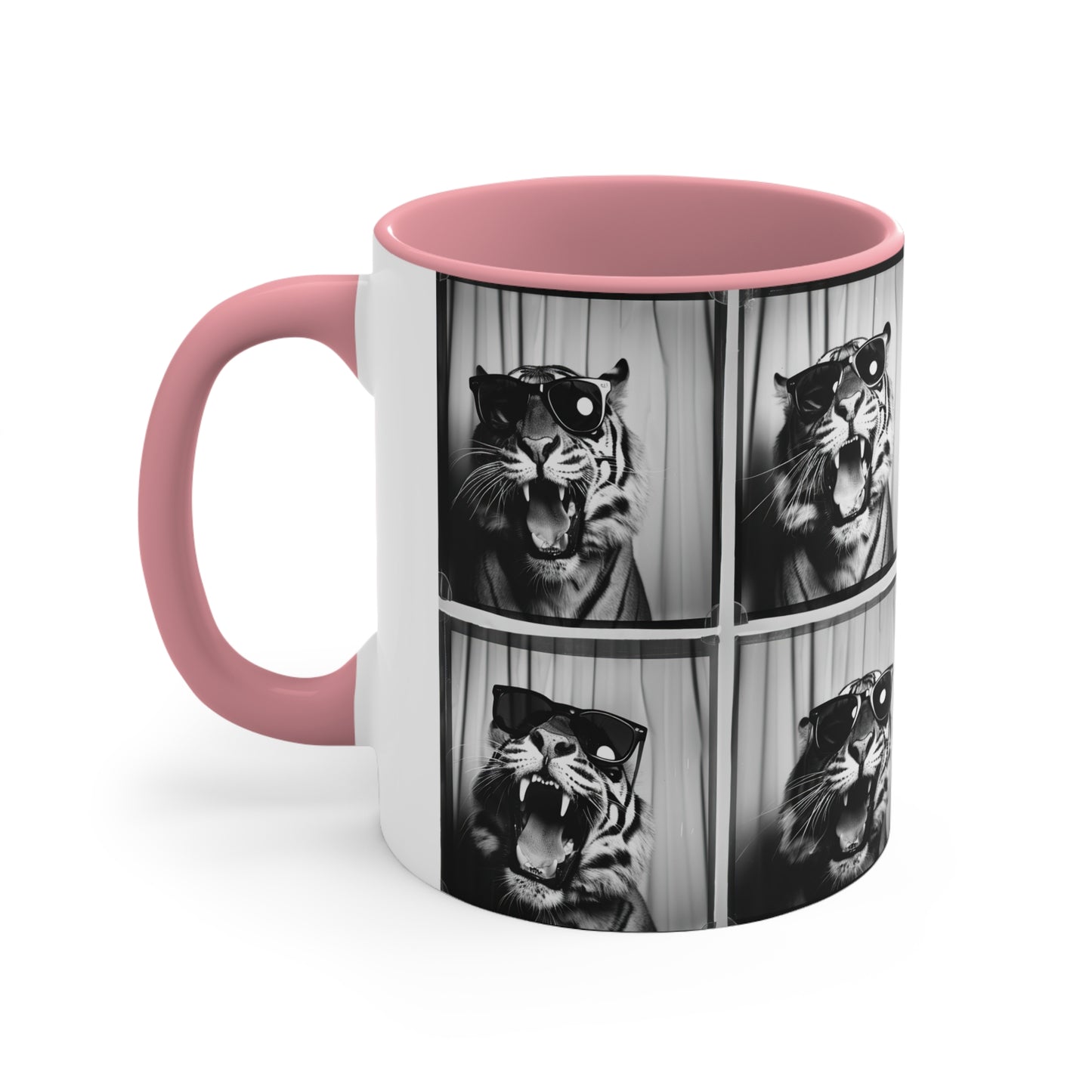 Tiger Photo Booth Accent Coffee Mug, 11oz