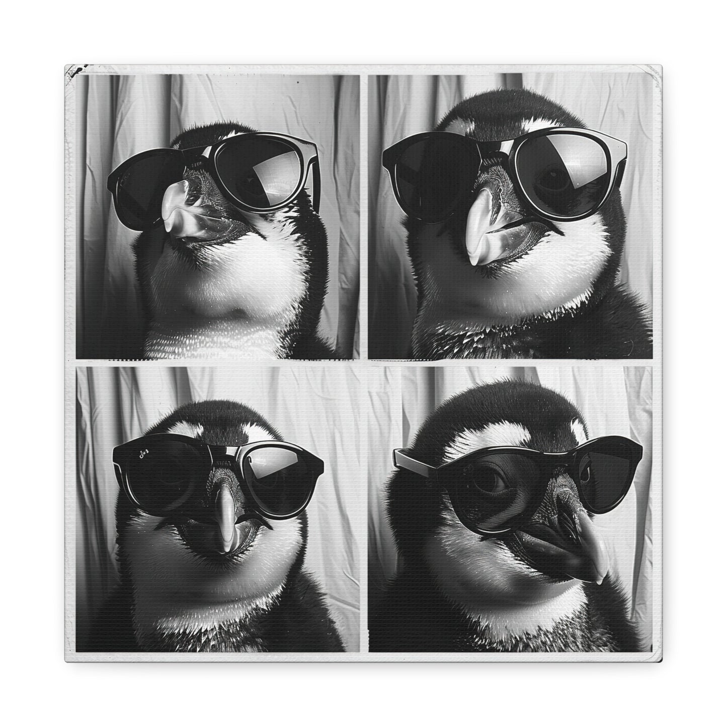 Penguen Photo Booth Canvas