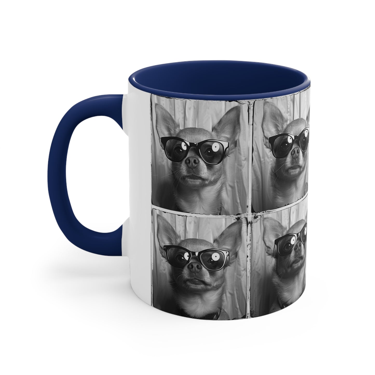 Chihuahua Photo Booth Accent Coffee Mug, 11oz