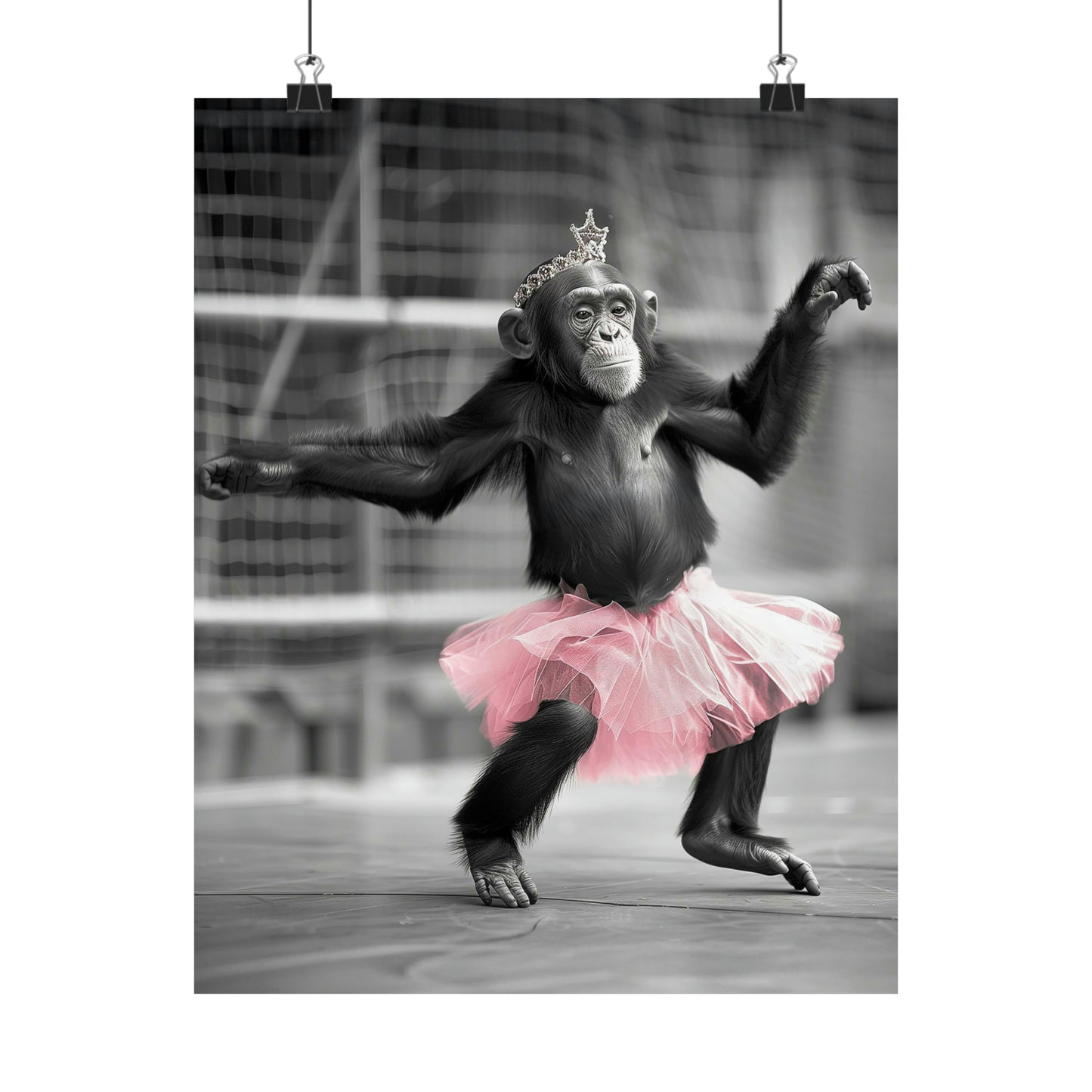 Monkey Tutu, Monkey Wall Art