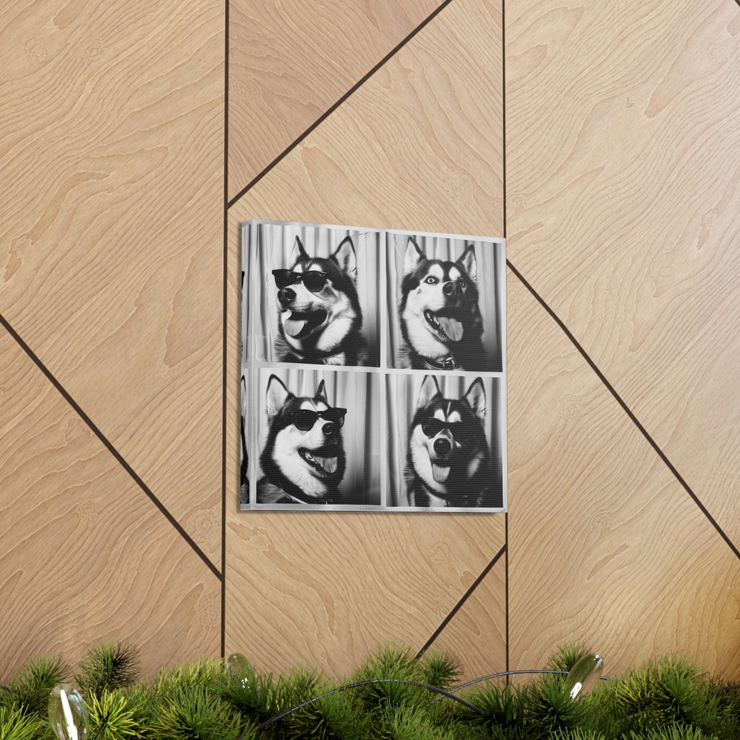 Husky Photo Booth Canvas