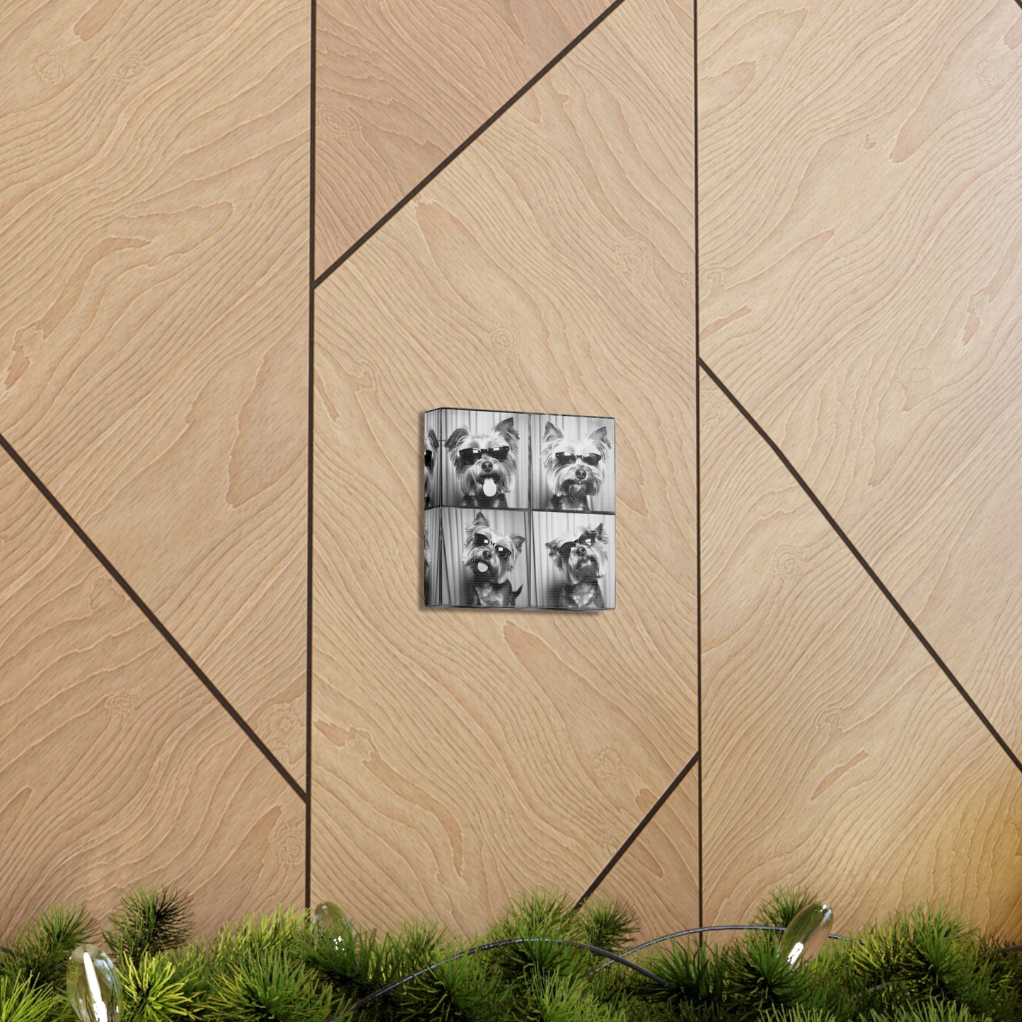 Yorkie Terrier Photo Booth Canvas