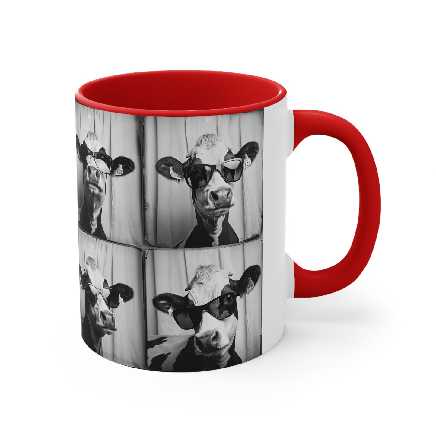 Cow Photo Booth Accent Coffee Mug, 11oz