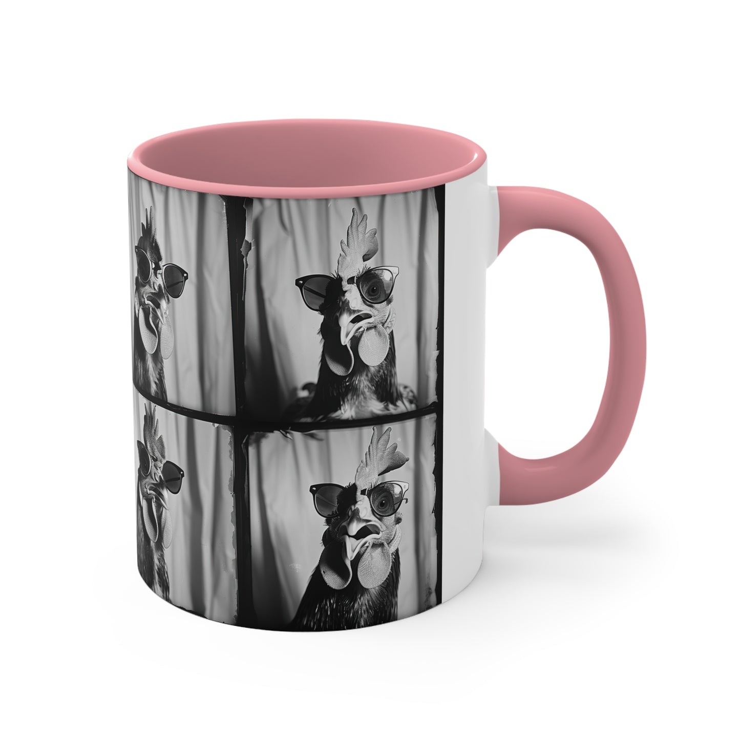Chicken Photo Booth Accent Coffee Mug, 11oz