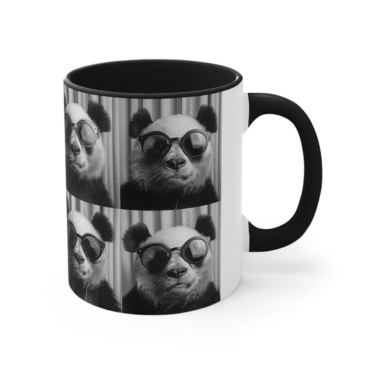 Panda Photo Booth Accent Coffee Mug, 11oz