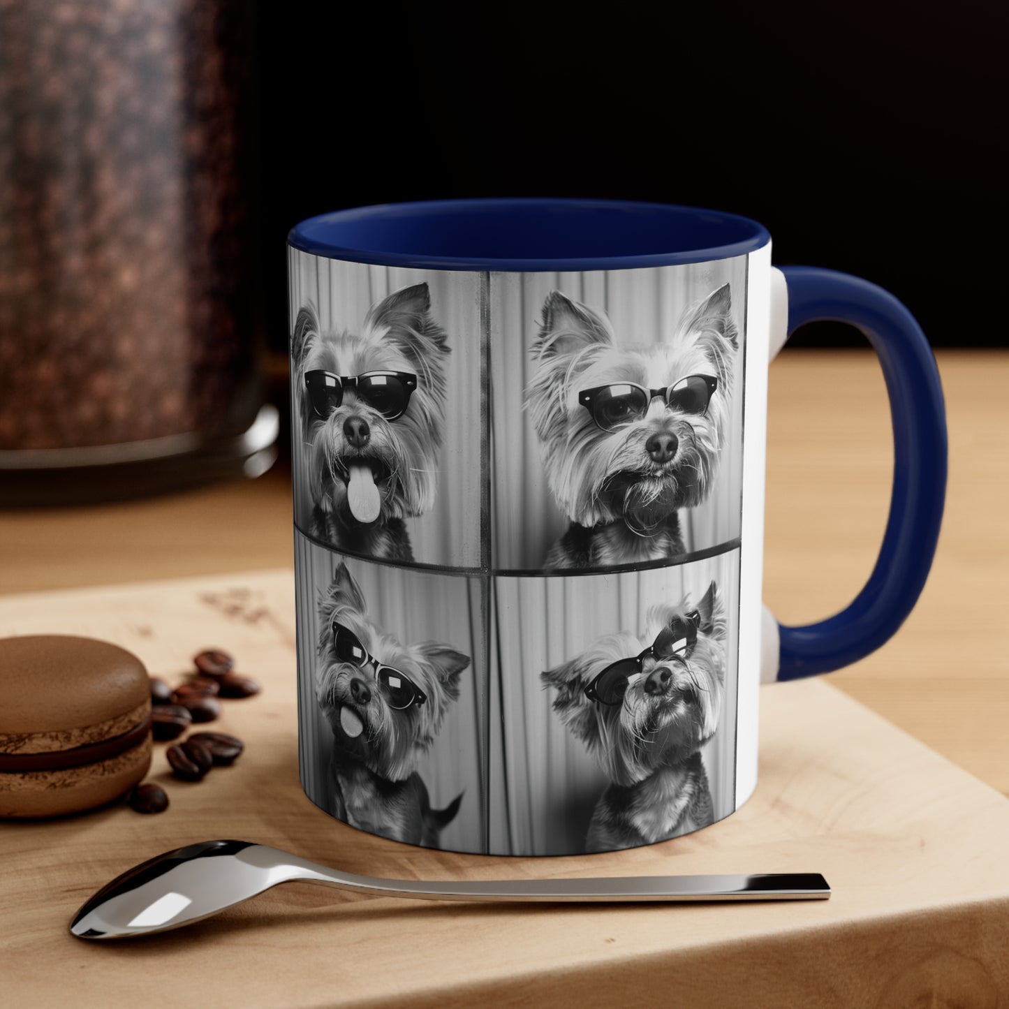 Yorkie Terrier  Photo Booth Accent Coffee Mug, 11oz