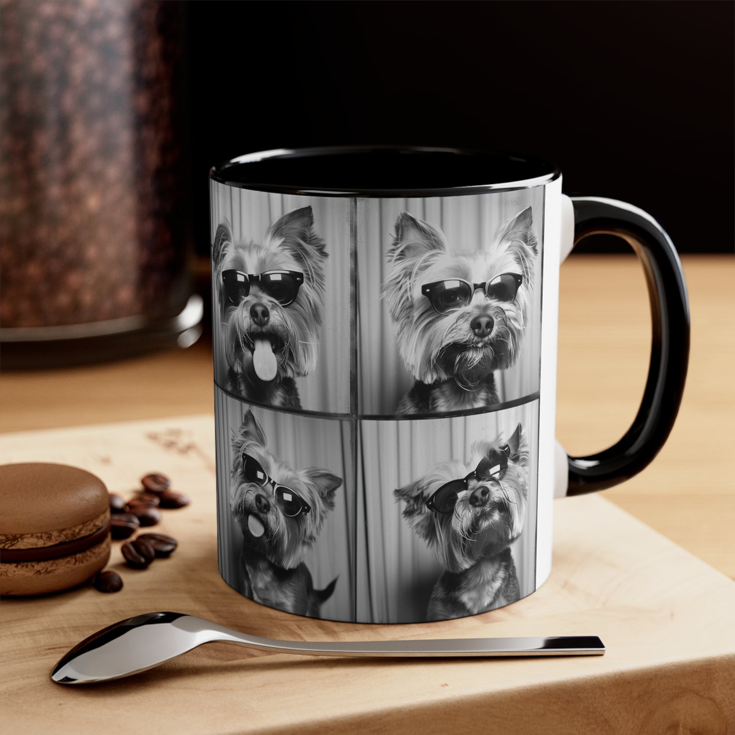 Yorkie Terrier  Photo Booth Accent Coffee Mug, 11oz