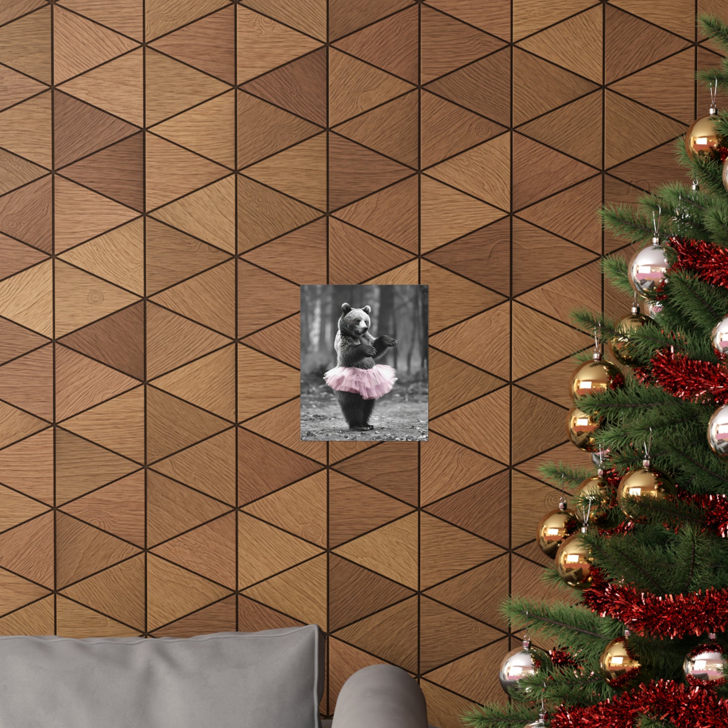 Bear Tutu, Bear Wall Art