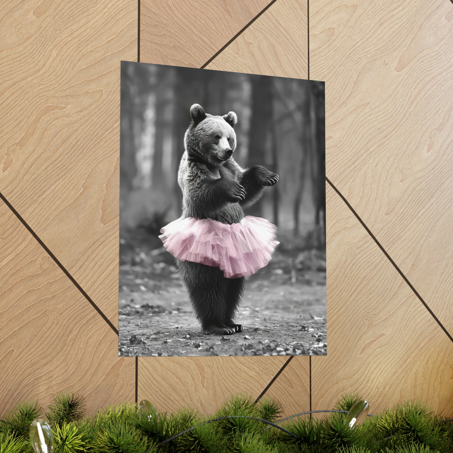 Bear Tutu, Bear Wall Art