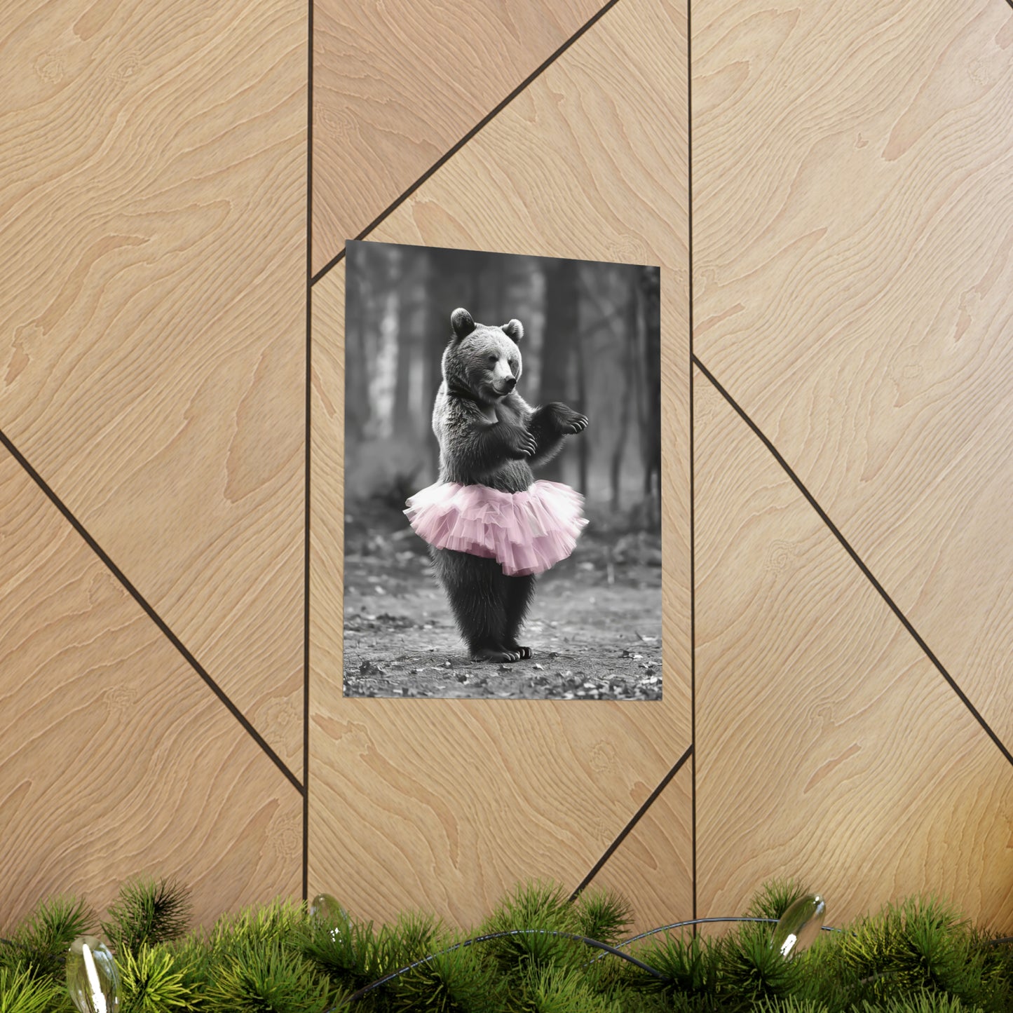 Bear Tutu, Bear Wall Art