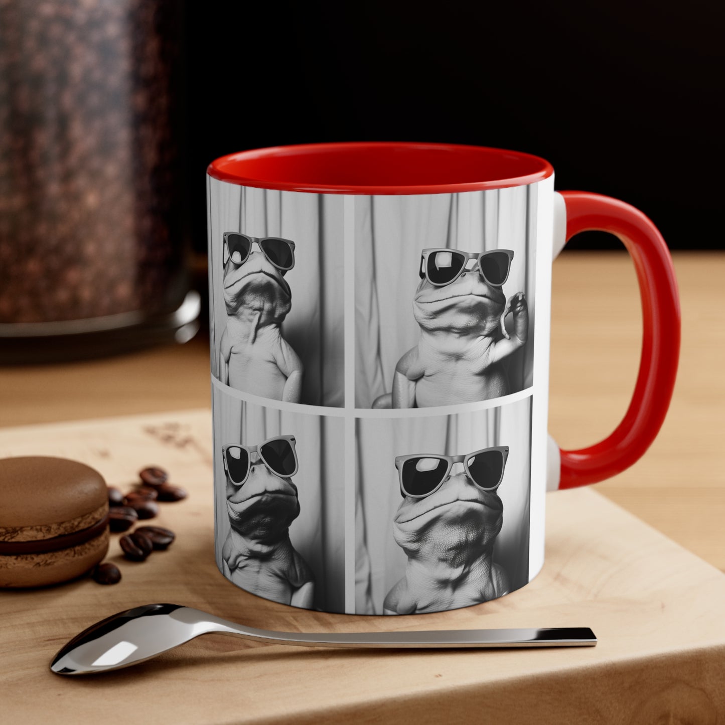 Frog Photo Booth Accent Coffee Mug, 11oz