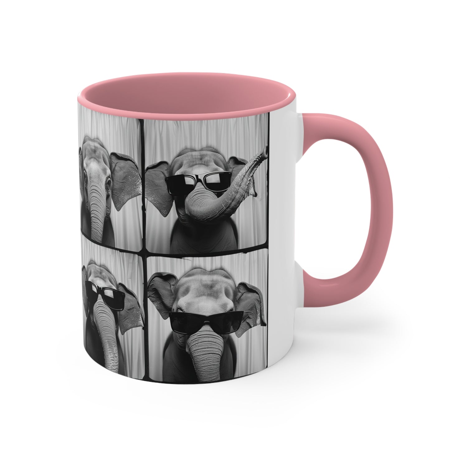 Elephant Photo Booth Accent Coffee Mug, 11oz