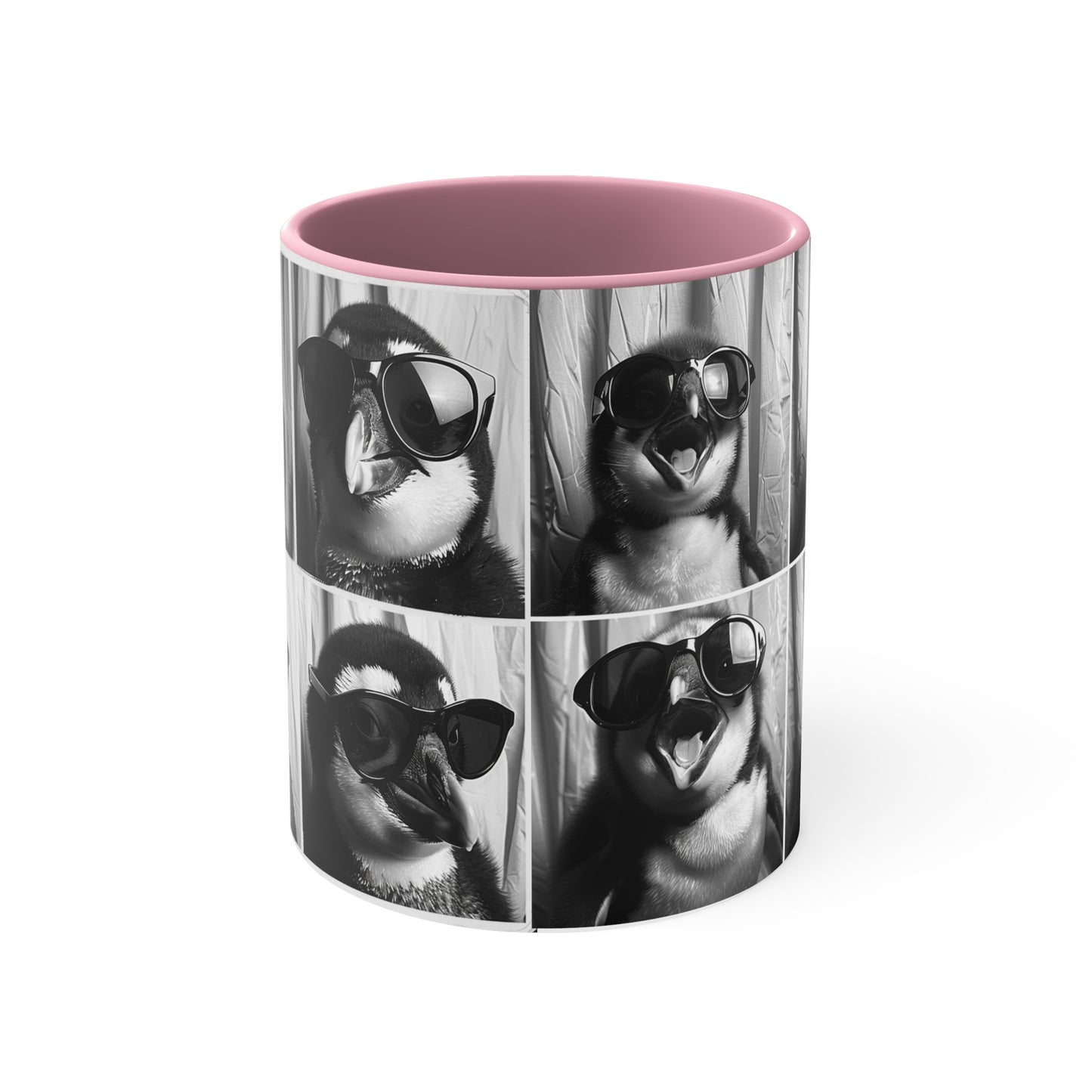 Penguen Photo Booth Accent Coffee Mug, 11oz