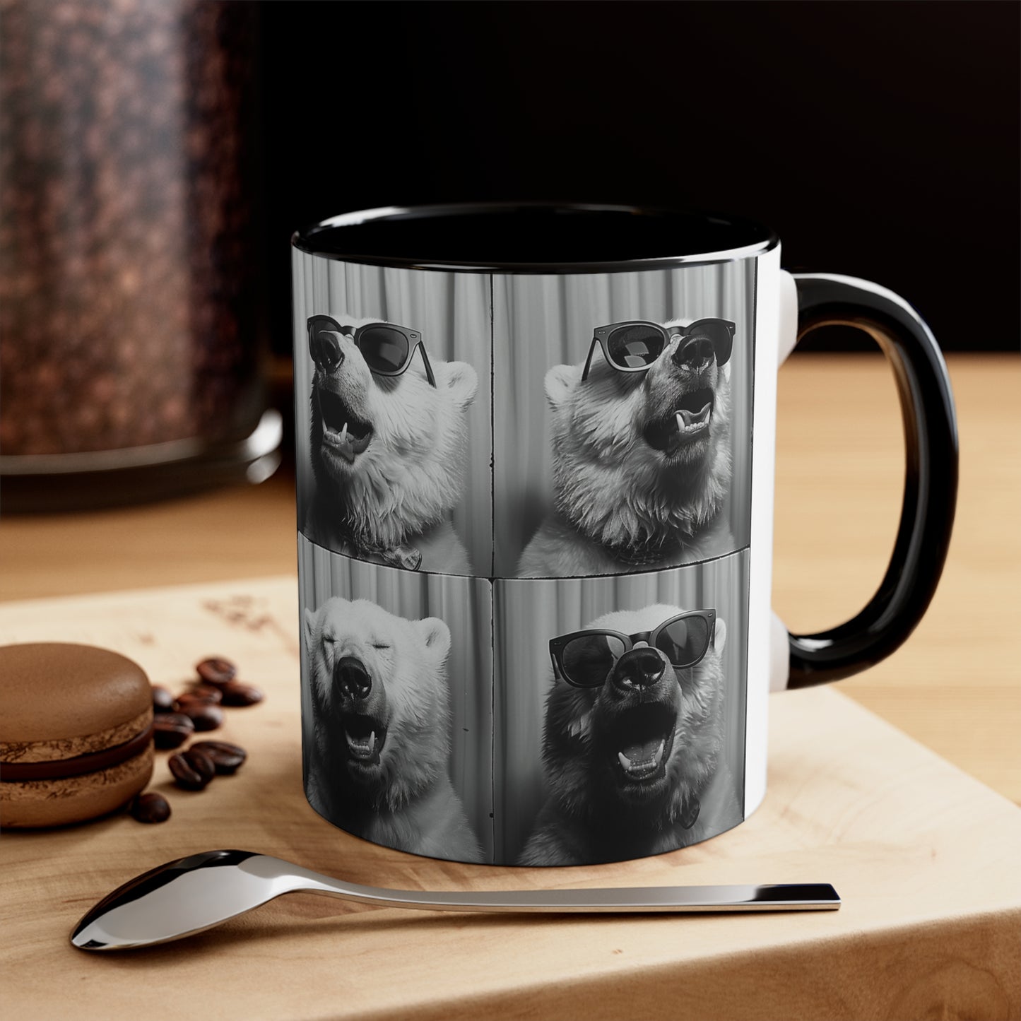 Polar Bear Photo Booth Accent Coffee Mug, 11oz