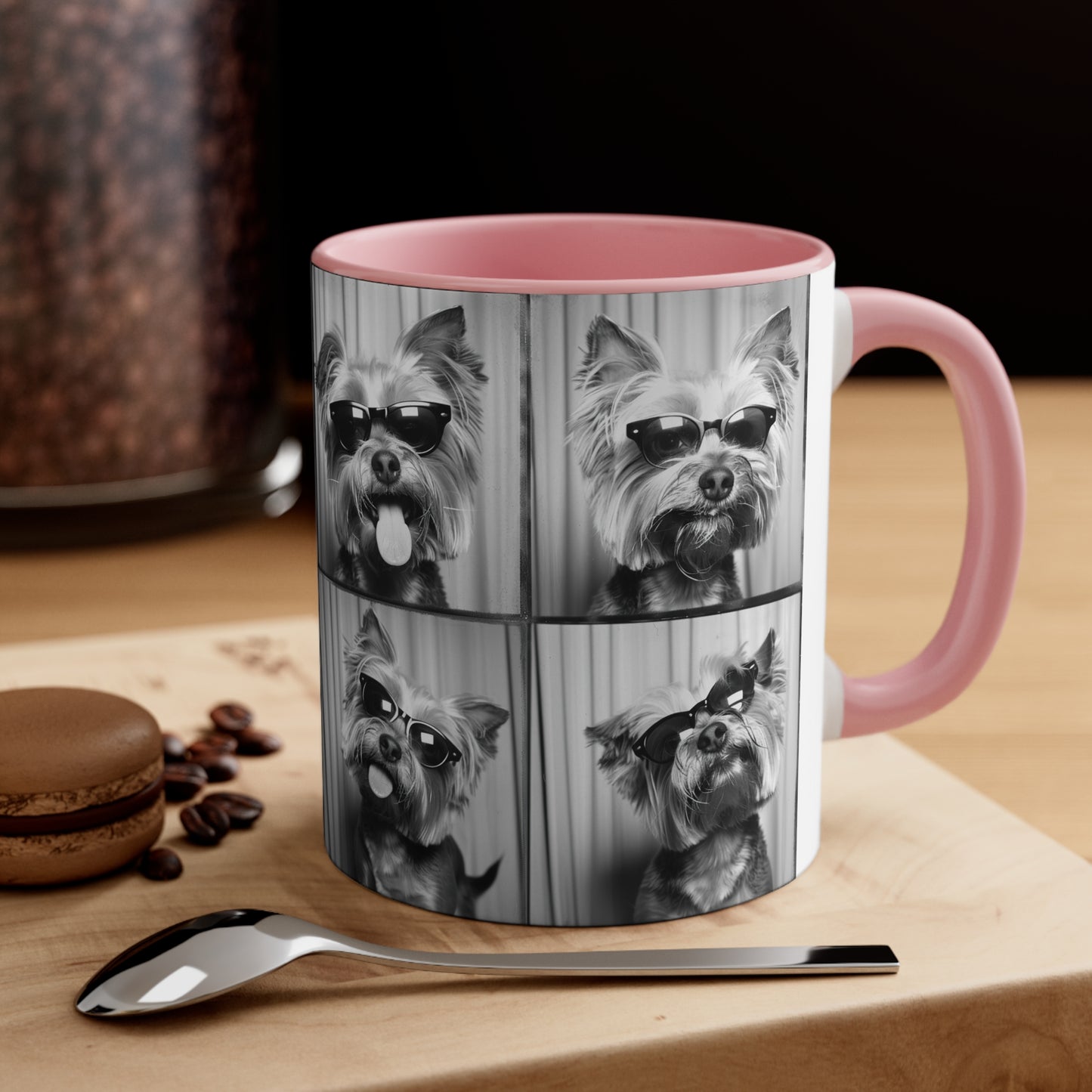 Yorkie Terrier  Photo Booth Accent Coffee Mug, 11oz