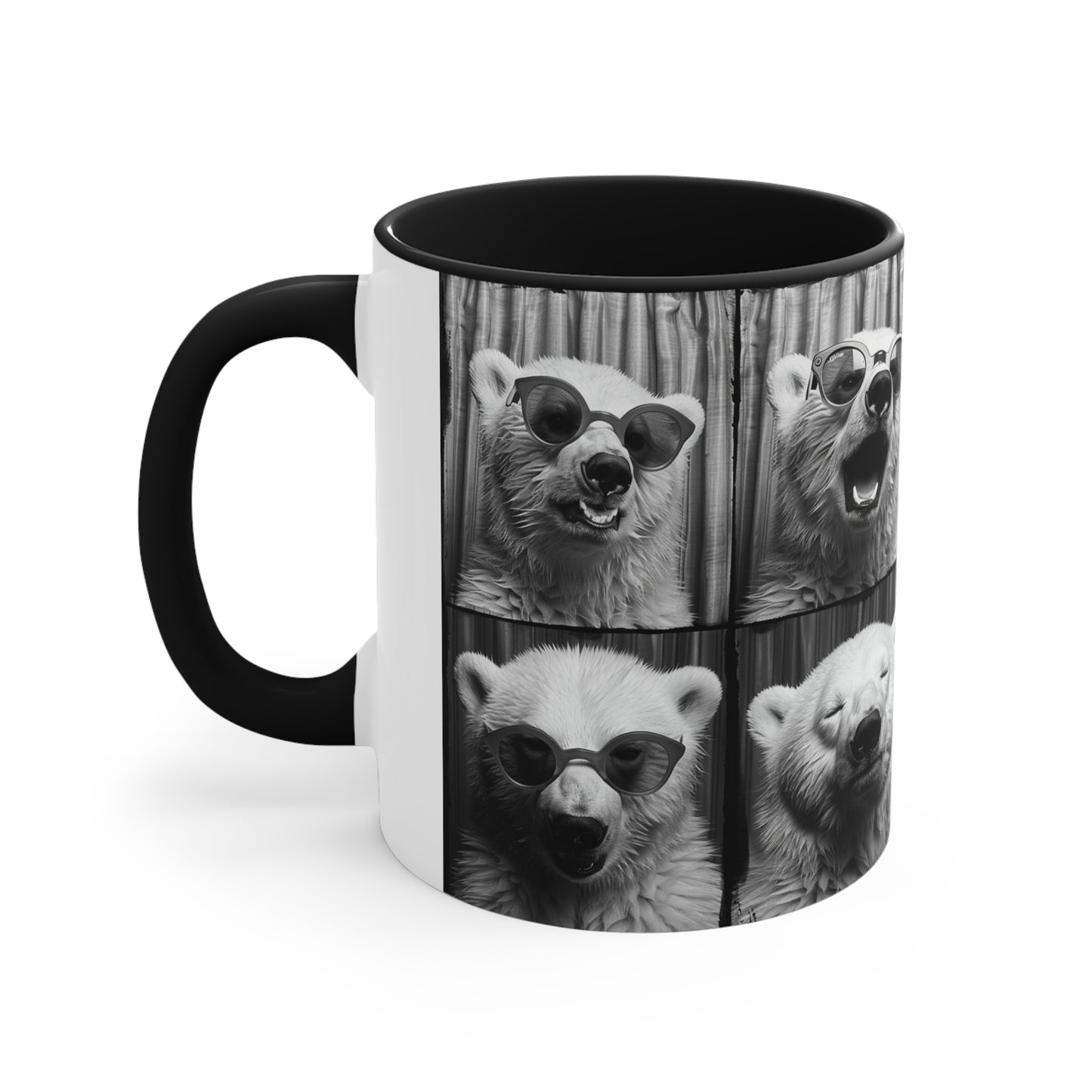 Polar Bear Photo Booth Accent Coffee Mug, 11oz