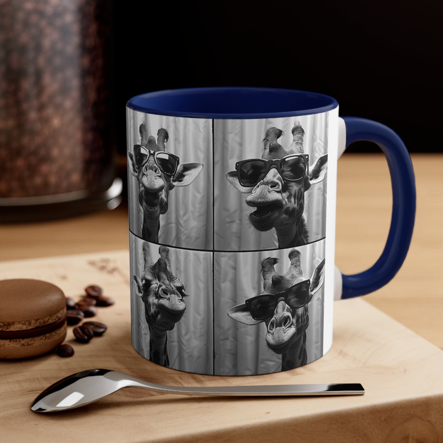 Giraffe Photo Booth Accent Coffee Mug, 11oz