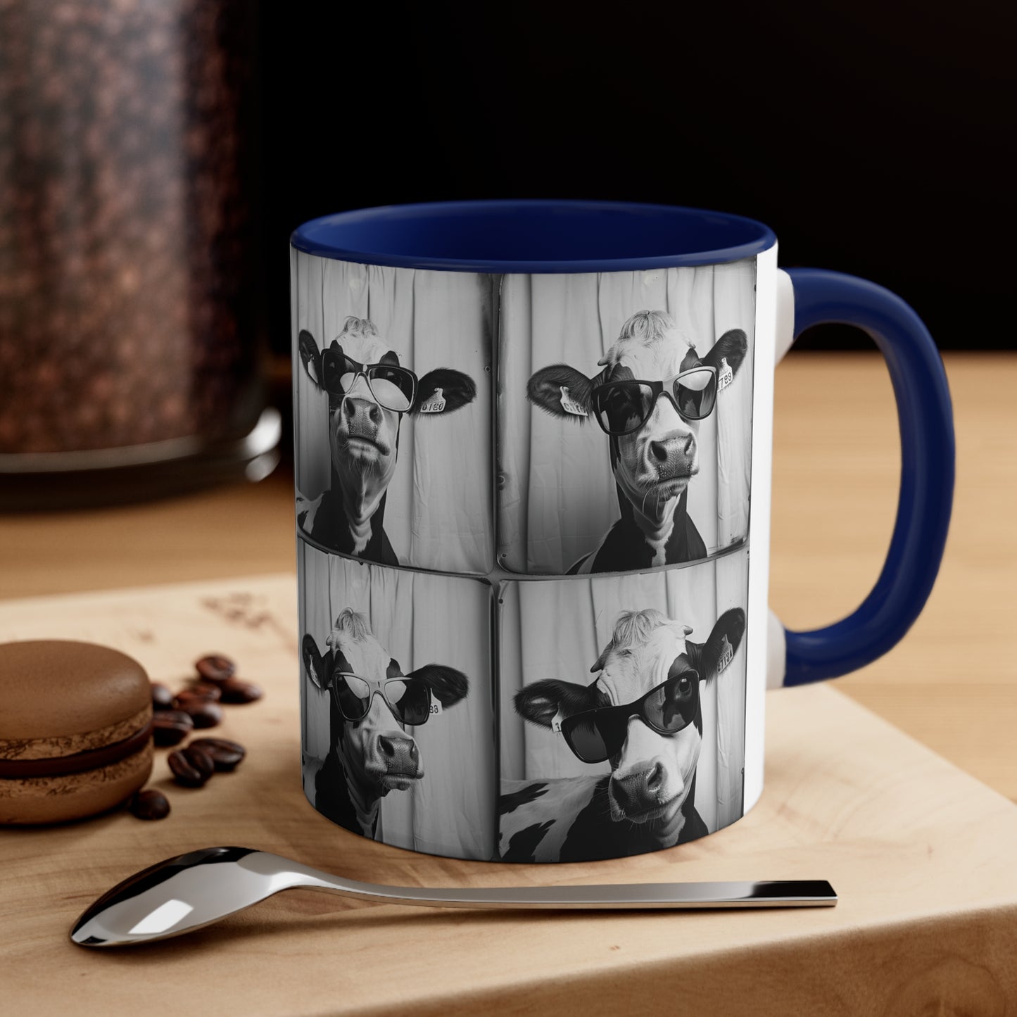 Cow Photo Booth Accent Coffee Mug, 11oz