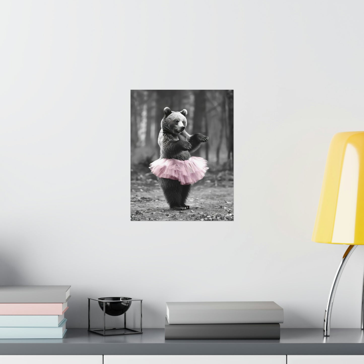 Bear Tutu, Bear Wall Art