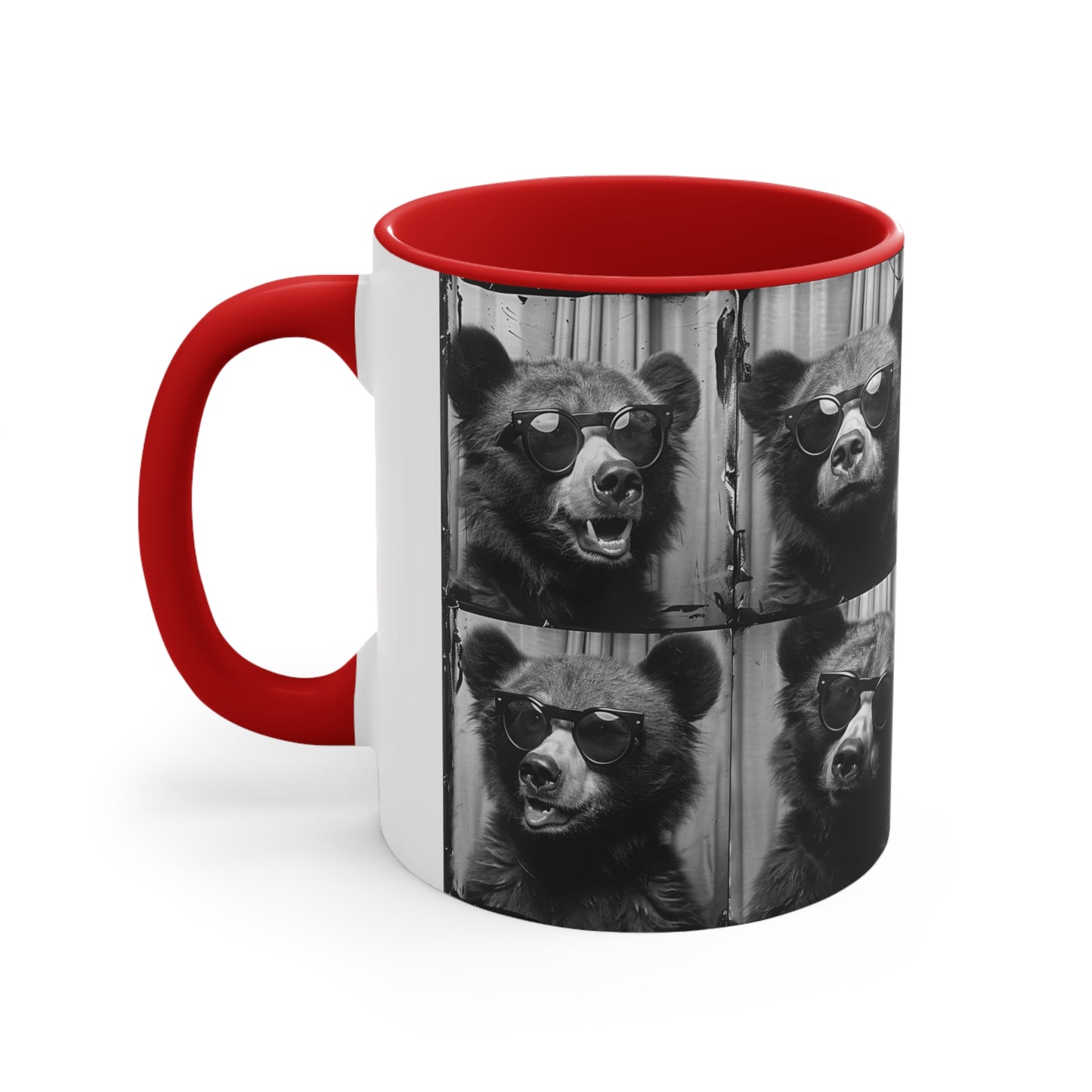 Bear Photo Booth Accent Coffee Mug, 11oz