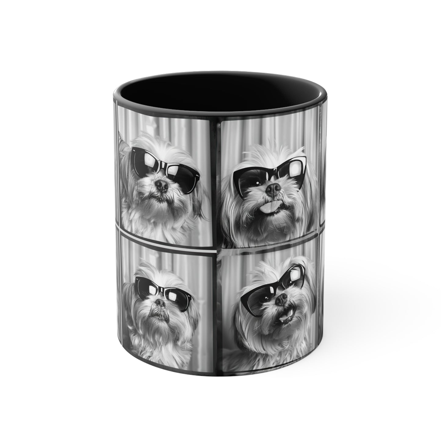 Shih Tzu Photo Booth Accent Coffee Mug, 11oz