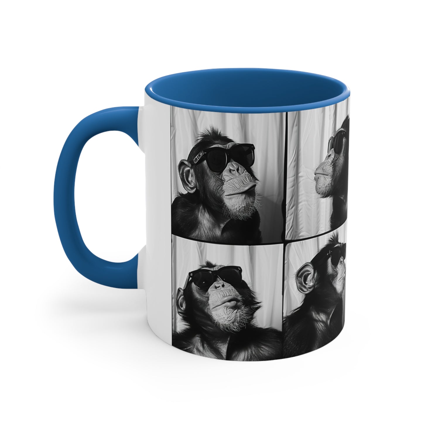 Monkey Photo Booth Accent Coffee Mug, 11oz