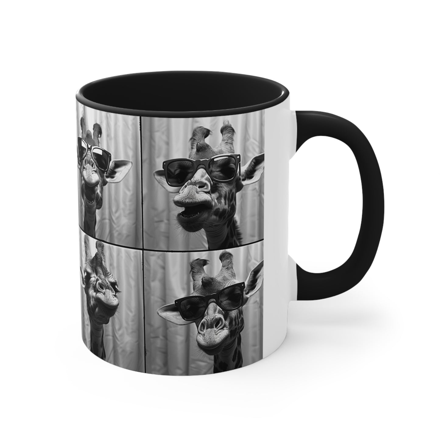 Giraffe Photo Booth Accent Coffee Mug, 11oz