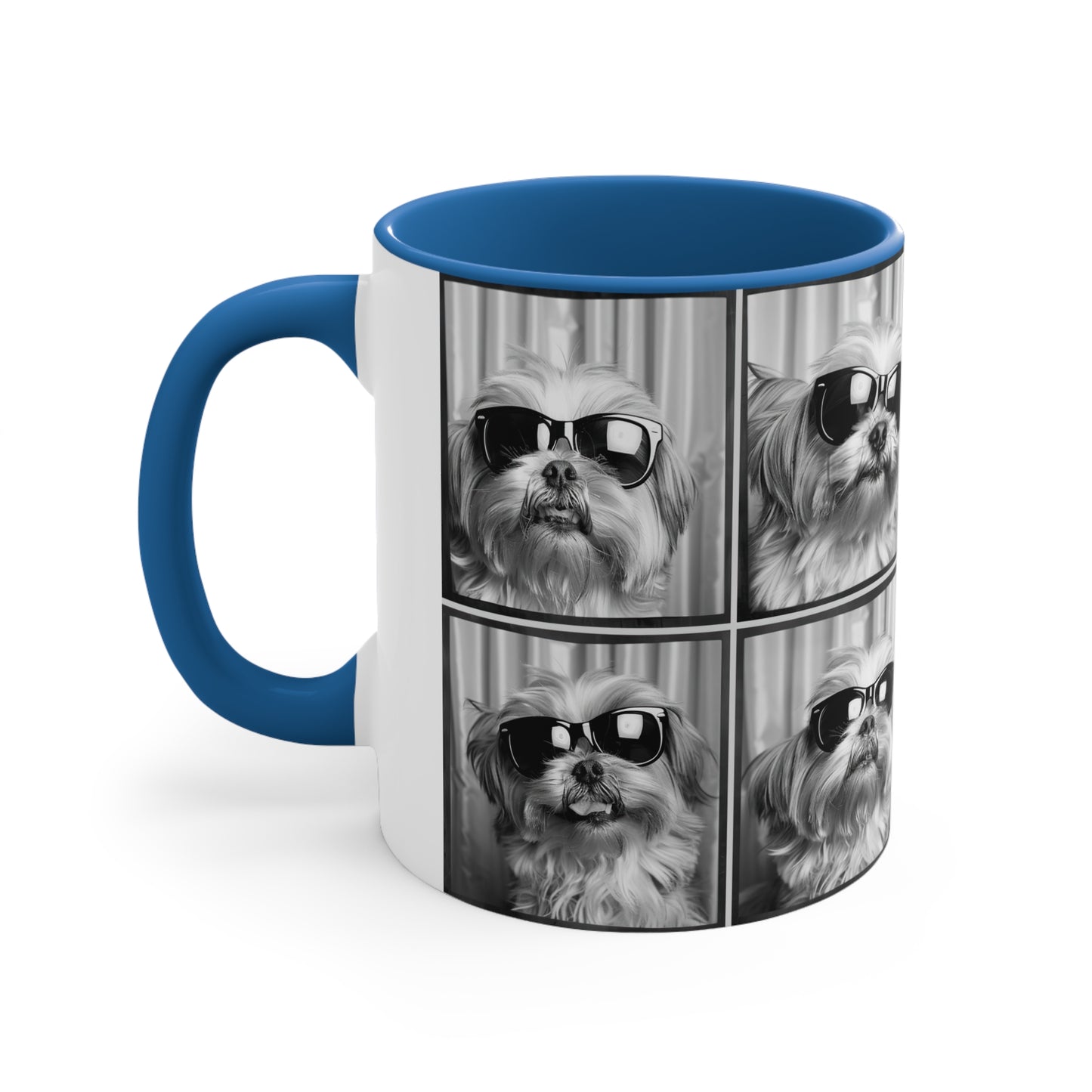Shih Tzu Photo Booth Accent Coffee Mug, 11oz