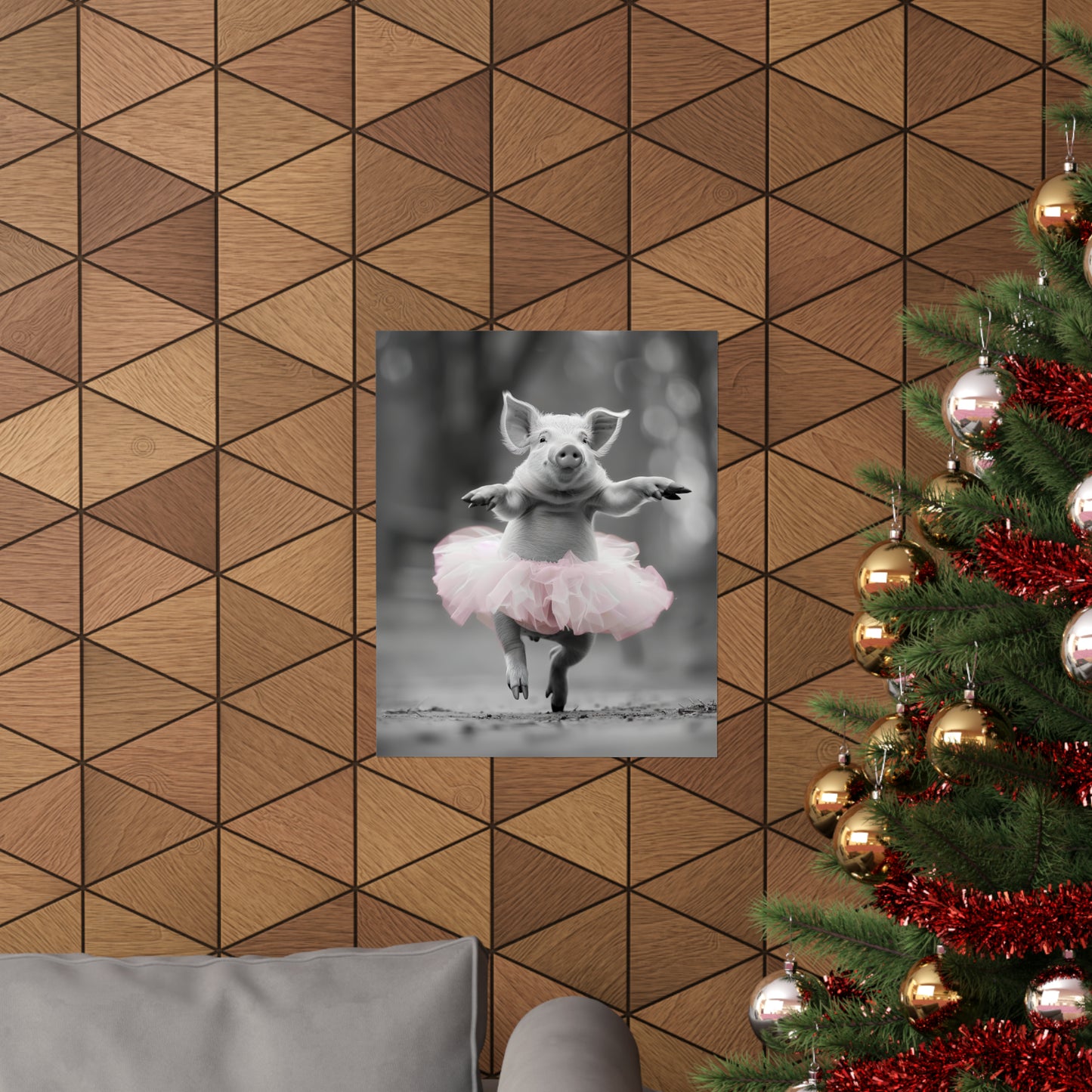 Pig Tutu, Pig Wall Art