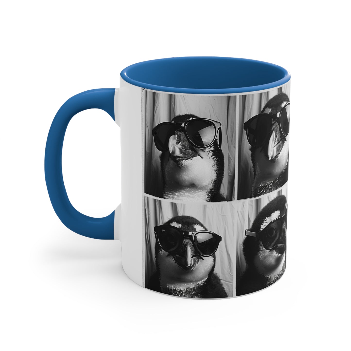 Penguen Photo Booth Accent Coffee Mug, 11oz