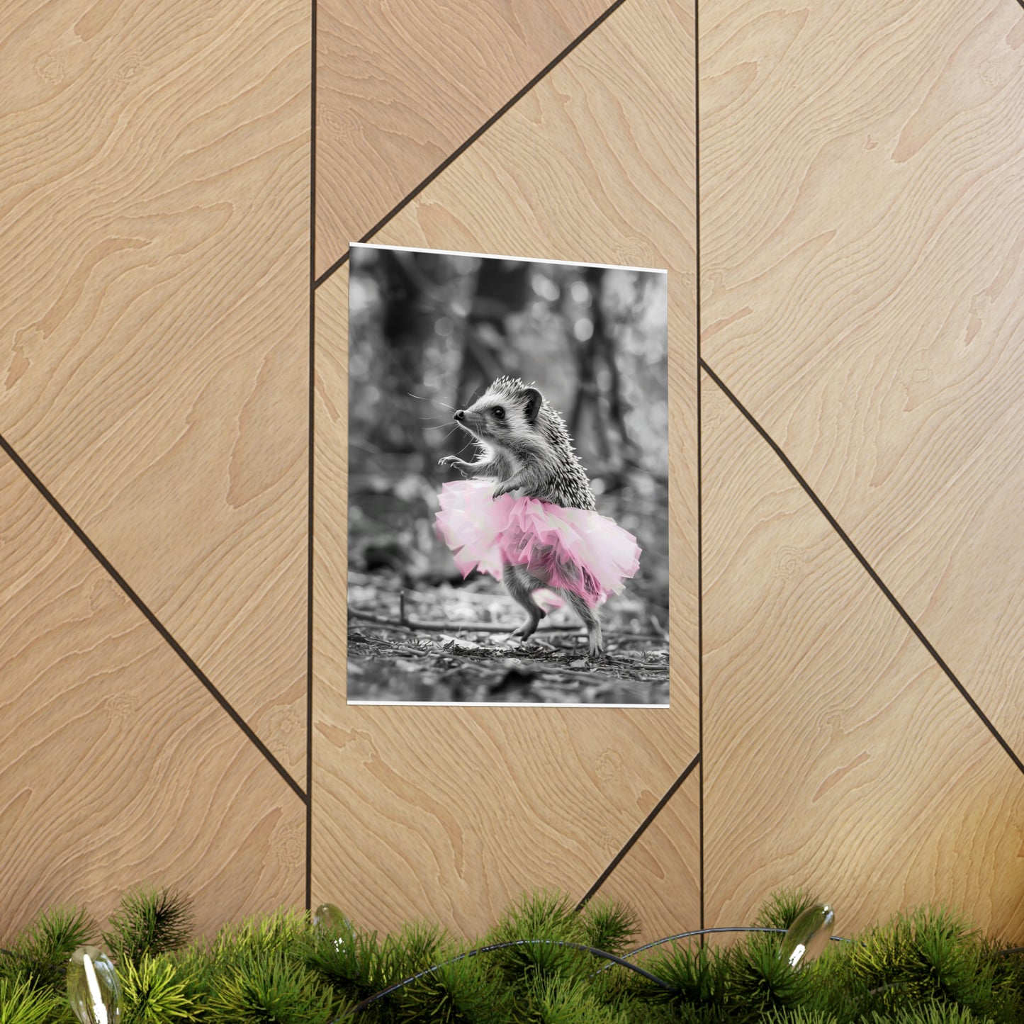 Hedgehock Tutu, Hedgehock Wall Art