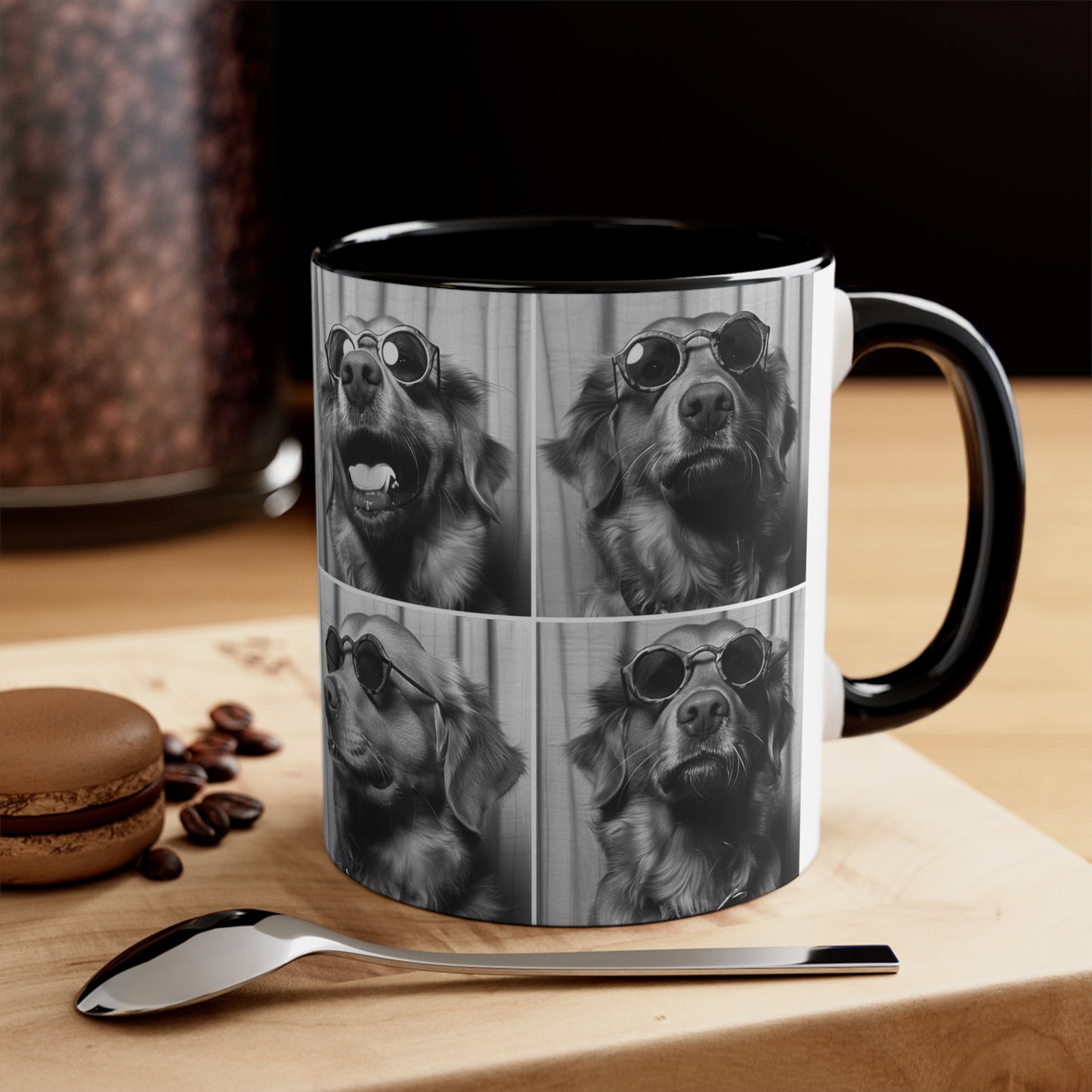 Golden Retriever Photo Booth Accent Coffee Mug, 11oz