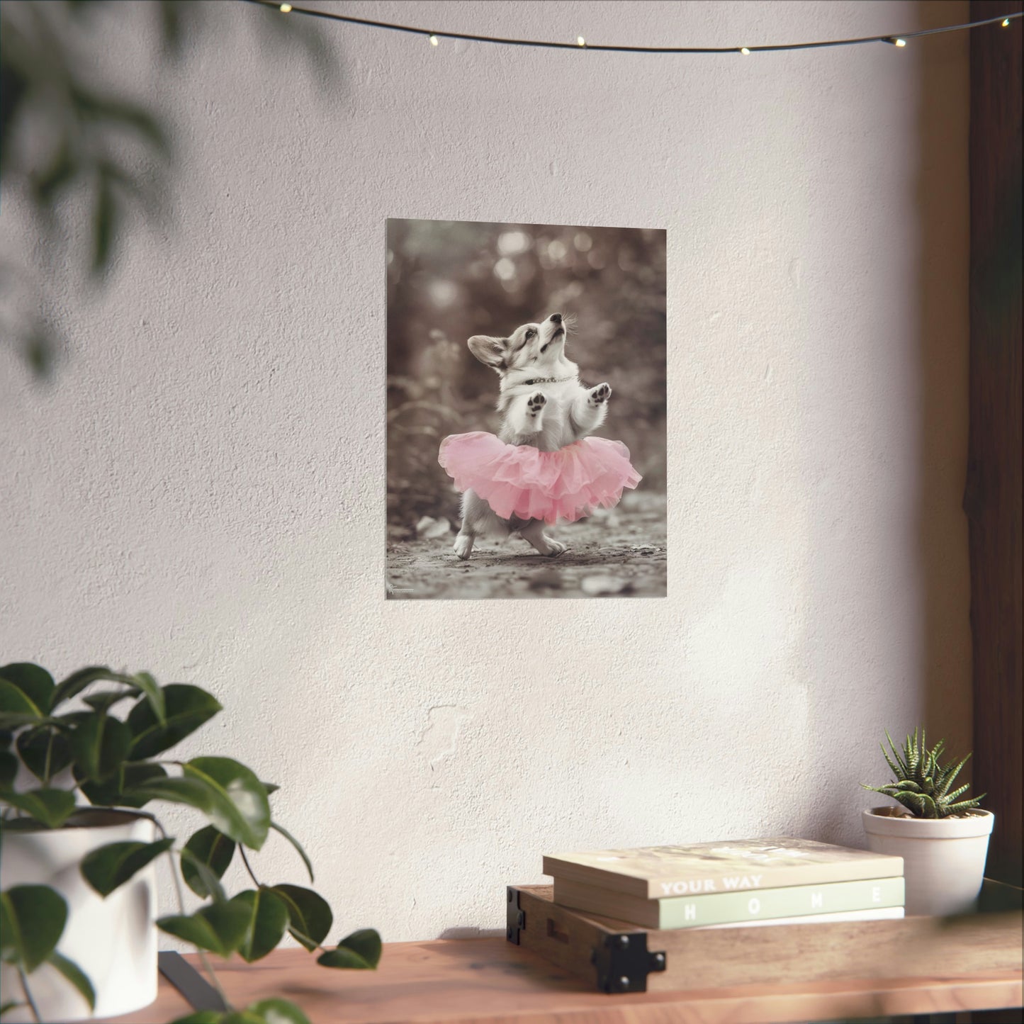 Corgi Tutu, Corgi Wall Art