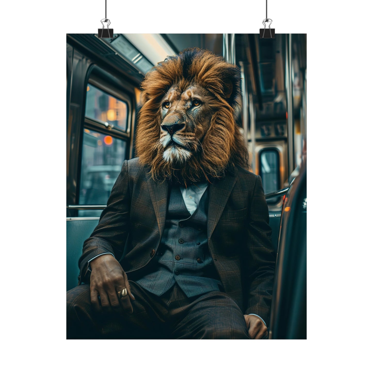 Lion Subway, Lion Wall Art