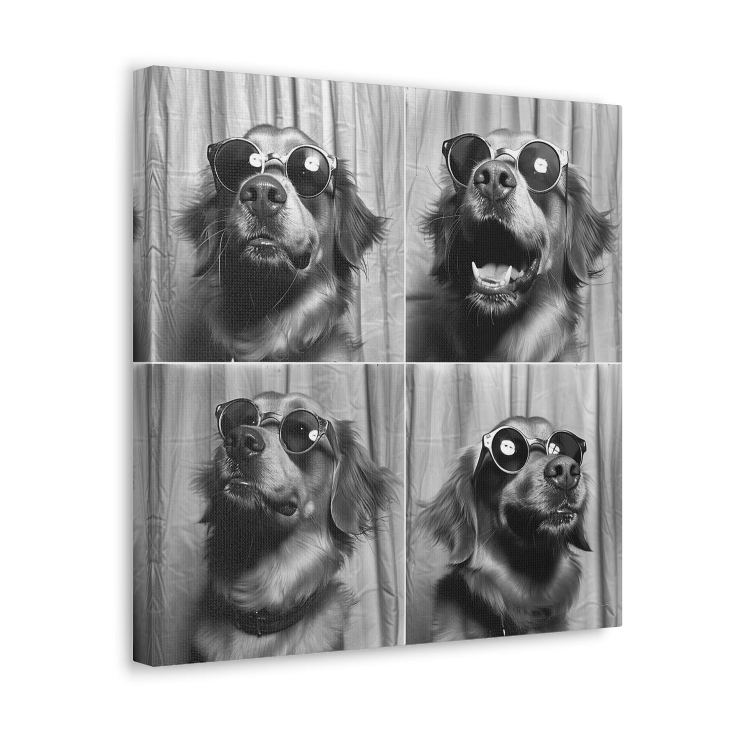 Golden Retriever Photo Booth Canvas