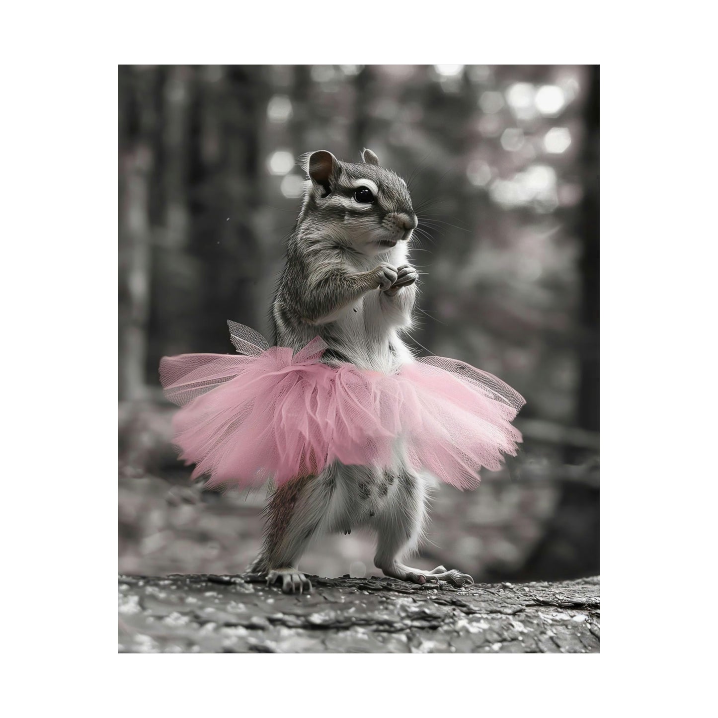 Chipmunk Tutu, Chipmunk Wall Art