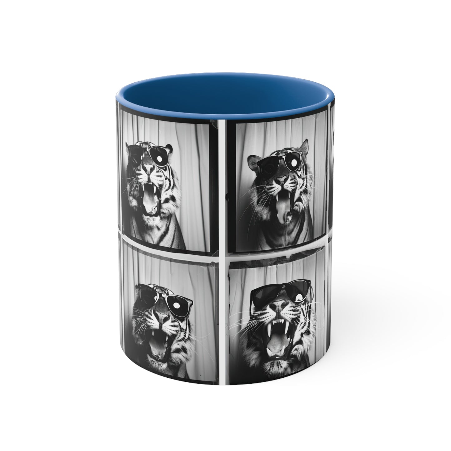 Tiger Photo Booth Accent Coffee Mug, 11oz