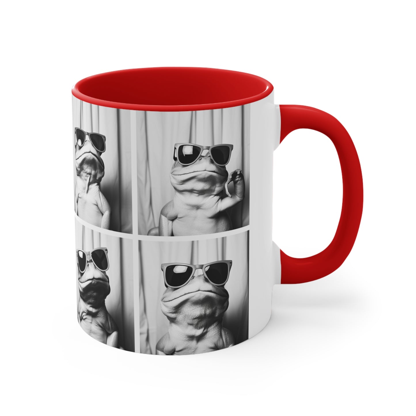 Frog Photo Booth Accent Coffee Mug, 11oz