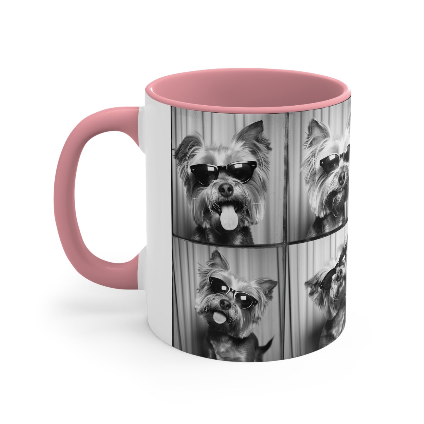 Yorkie Terrier  Photo Booth Accent Coffee Mug, 11oz