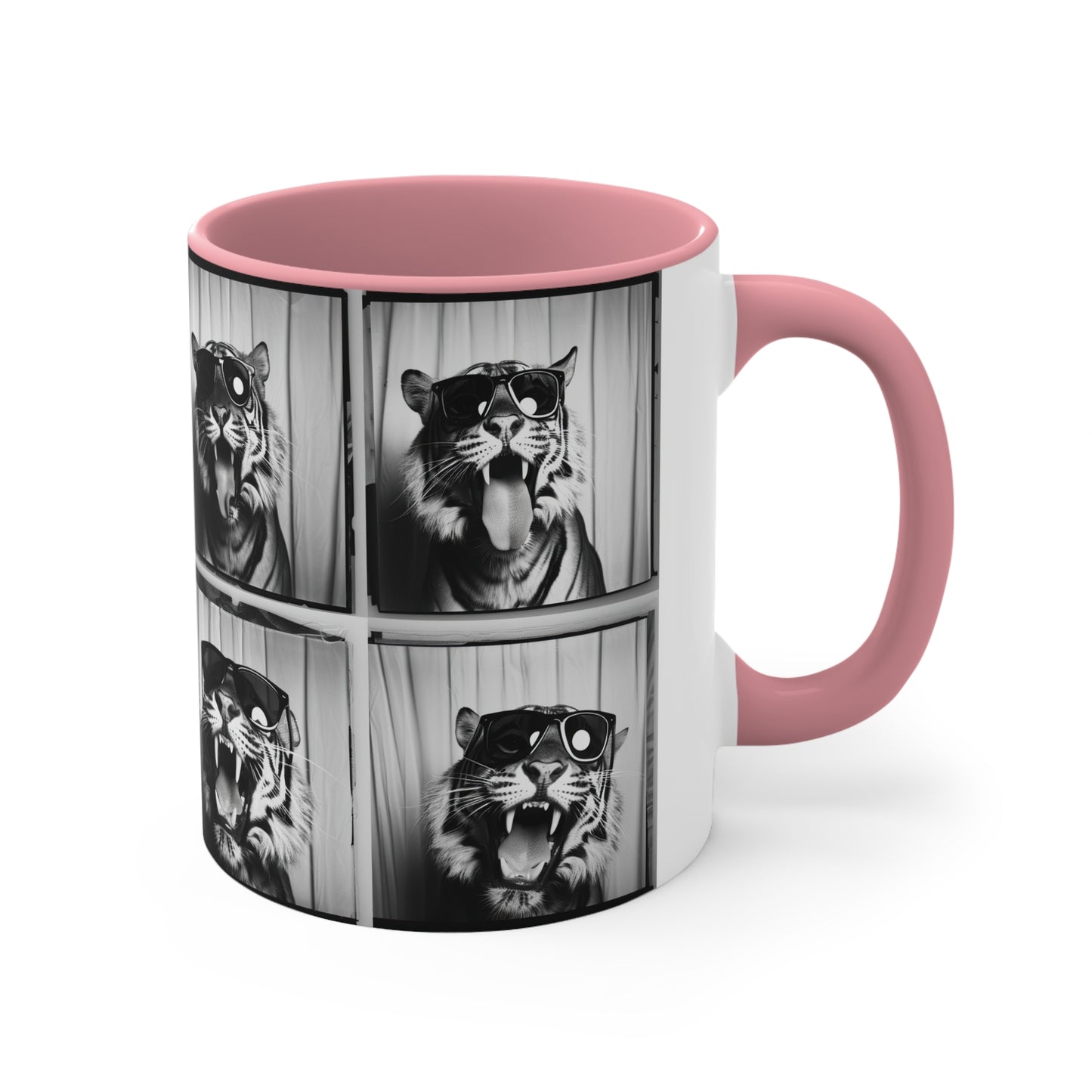 Tiger Photo Booth Accent Coffee Mug, 11oz