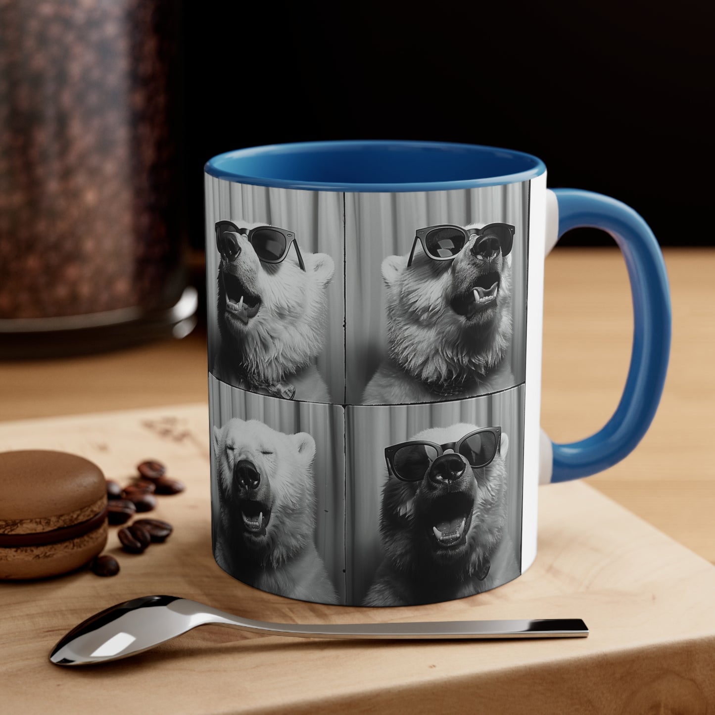 Polar Bear Photo Booth Accent Coffee Mug, 11oz