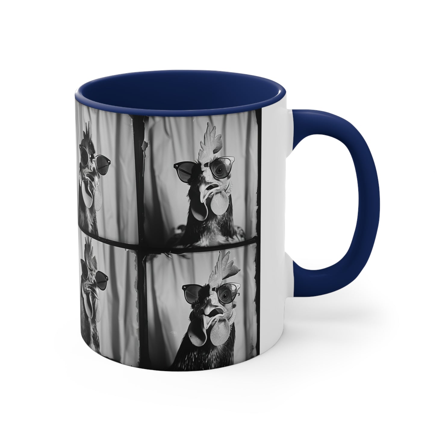Chicken Photo Booth Accent Coffee Mug, 11oz