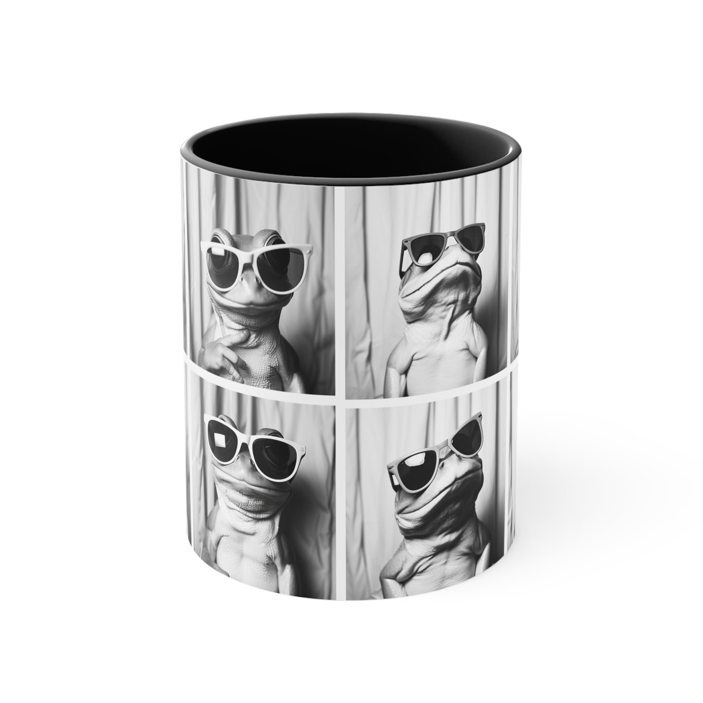 Frog Photo Booth Accent Coffee Mug, 11oz