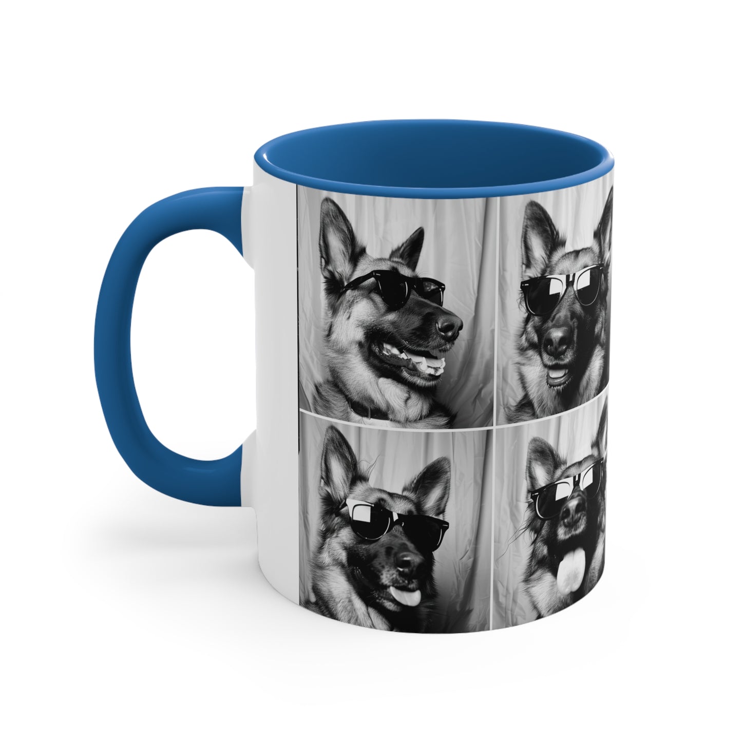 German Shephard Photo Booth Accent Coffee Mug, 11oz