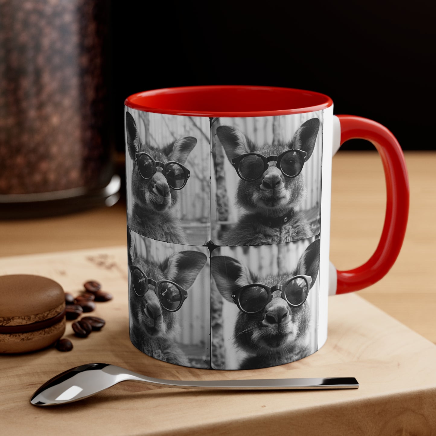 Kangroo Photo Booth Accent Coffee Mug, 11oz