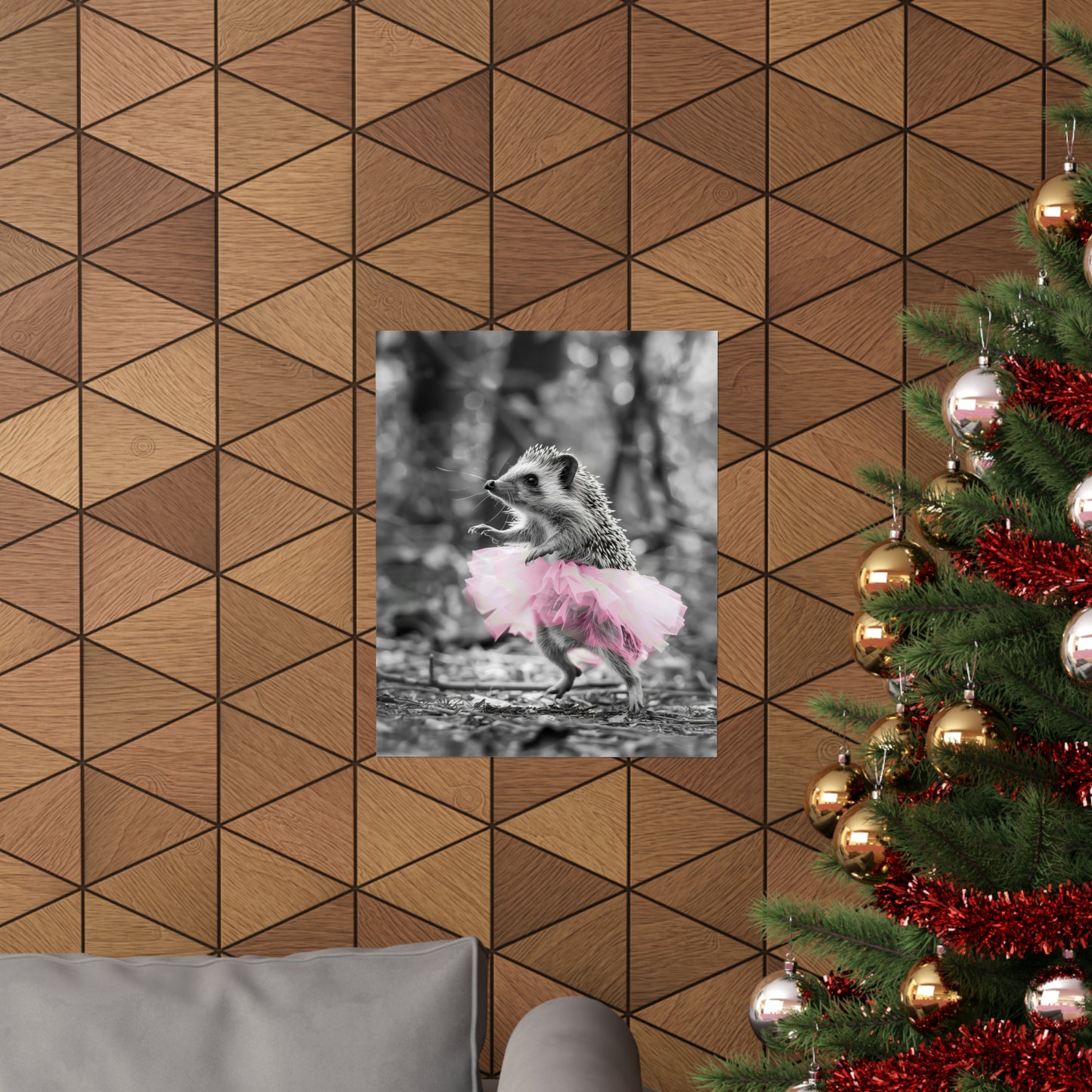 Hedgehock Tutu, Hedgehock Wall Art