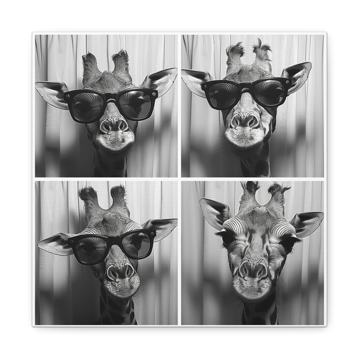 Giraffe Photo Booth Canvas